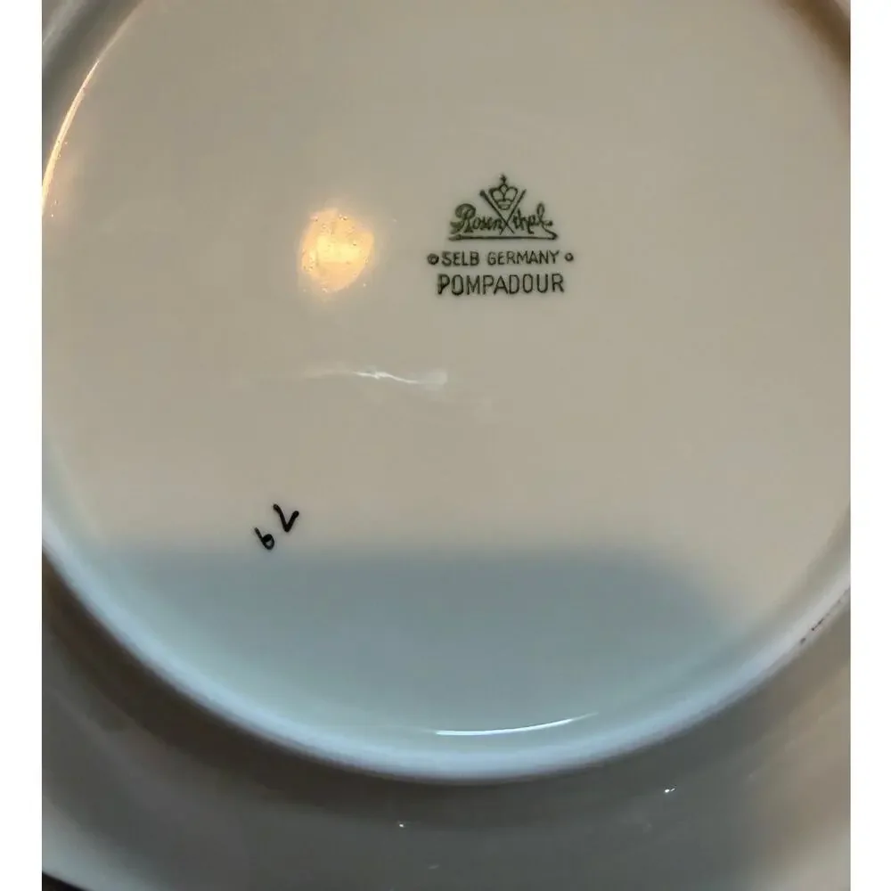 8 Rosenthal Moss Rose Pompadour 6.25